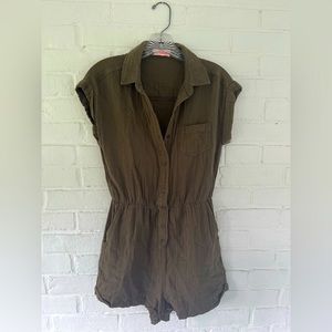 Olive green romper size S